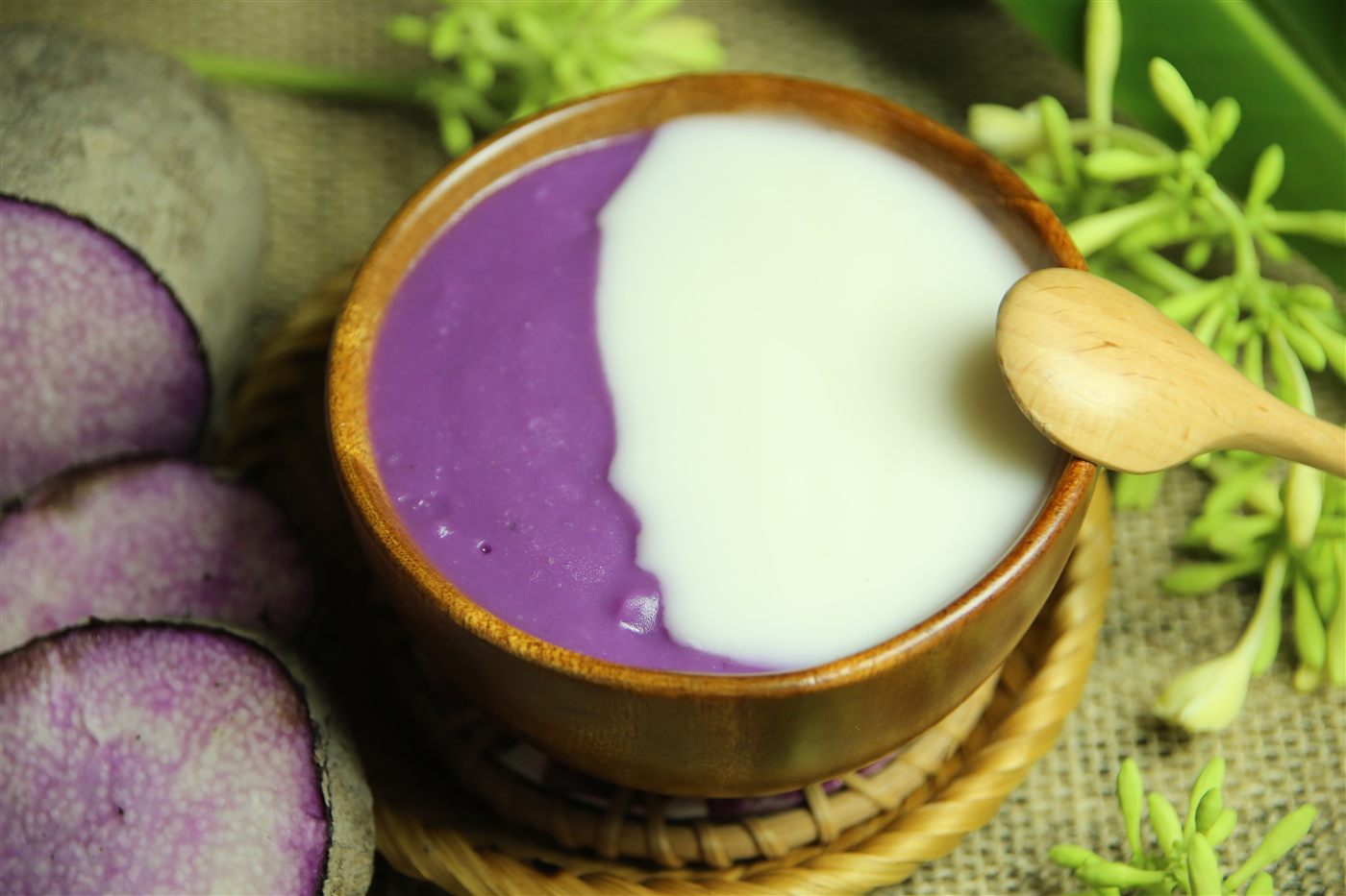 Chè khoai tím cốt dừa